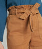Picture of BRUNA TOBACCO BROWN COTTON PAPER BAG SHORTS
